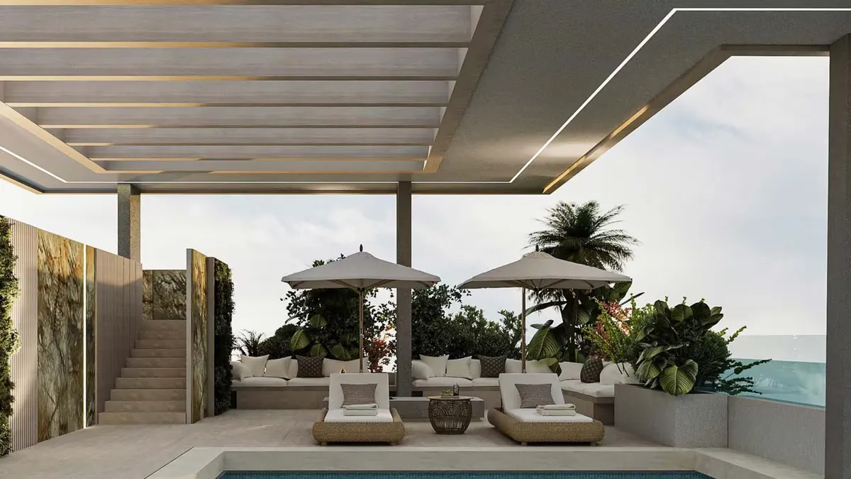 Pools, gyms & social spaces